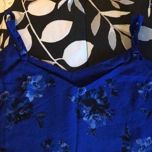 Blue floral cami.